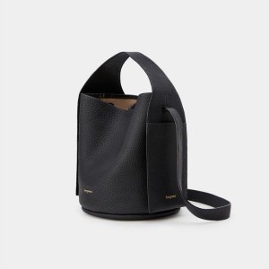 Songmont Drippy Bucket Bag Black | USA PJNCXG591