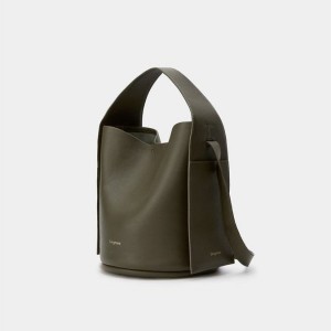 Songmont Drippy Bucket Bag Dark Green | USA NBVOTY201