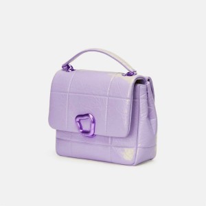 Songmont Medium Chocolate Bag Lavender | USA DBIWXL801