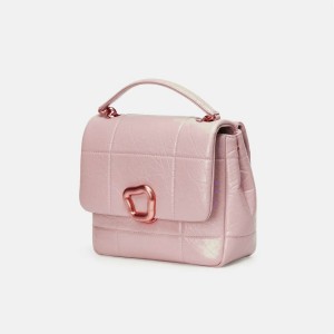 Songmont Medium Chocolate Bag Pink | USA VAQJHD483