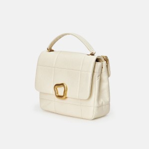 Songmont Medium Chocolate Bag White | USA QDJZNT451