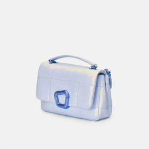 Songmont Small Chocolate Bag Light Blue | USA EYVJZC135