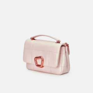 Songmont Small Chocolate Bag Pink | USA AIQSWL539