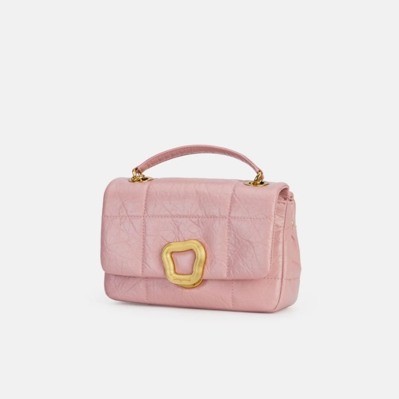 Songmont Small Chocolate Bag Pink | USA PKRNTF196